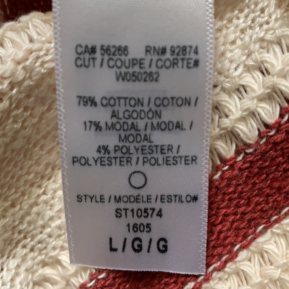 NWOT Splendid pullover split back sweater large - Picture 6 of 6